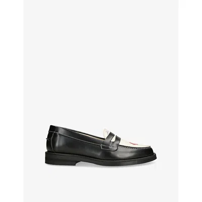 DUKE & DEXTER WOMENS DUKE & DEXTER WILDE KISS LEATHER LOAFERS
