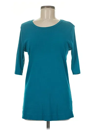 Pre-owned Duluth Trading Co. 3/4 Sleeve T-shirt In Blue