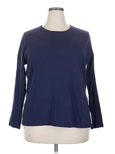 Pre-owned Duluth Trading Co. 3/4 Sleeve T-shirt In Blue