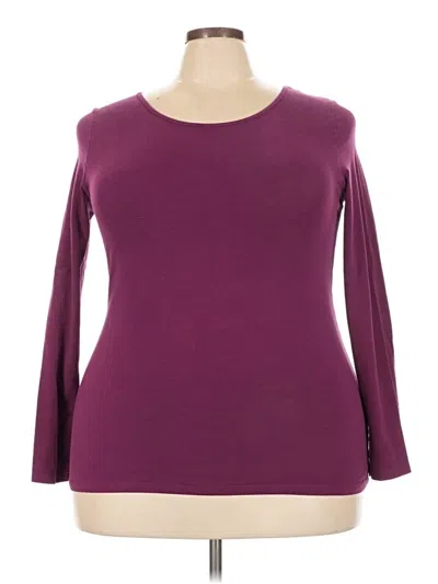 Pre-owned Duluth Trading Co. 3/4 Sleeve T-shirt In Burgundy