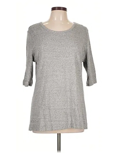 Pre-owned Duluth Trading Co. 3/4 Sleeve T-shirt In Gray