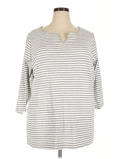 Pre-owned Duluth Trading Co. 3/4 Sleeve T-shirt In Gray