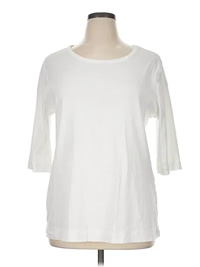 Pre-owned Duluth Trading Co. 3/4 Sleeve T-shirt In Ivory