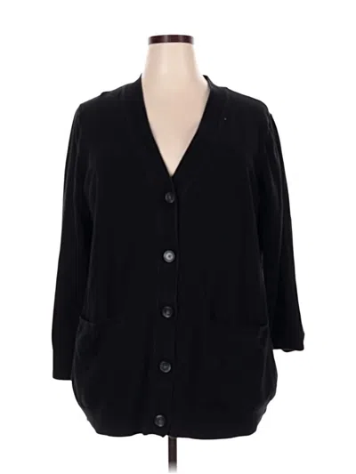 Pre-owned Duluth Trading Co. Cardigan Sweater In Black