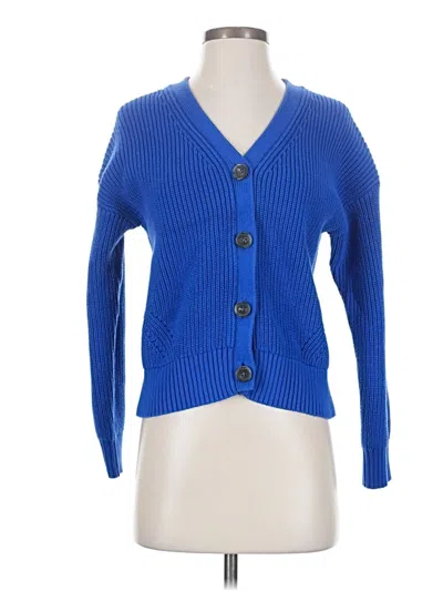 Pre-owned Duluth Trading Co. Cardigan Sweater In Blue