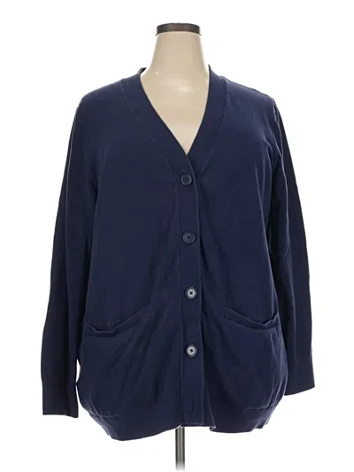 Pre-owned Duluth Trading Co. Cardigan Sweater In Blue