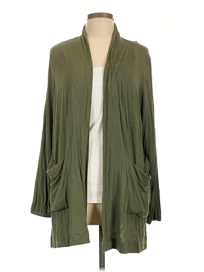 Pre-owned Duluth Trading Co. Cardigan Sweater In Green