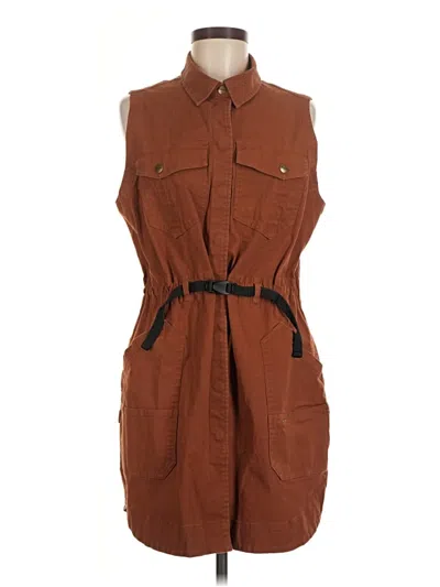 Pre-owned Duluth Trading Co. Casual Dress In Brown