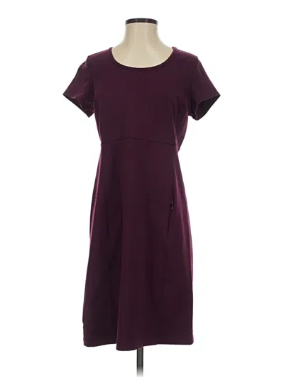 Pre-owned Duluth Trading Co. Casual Dress In Burgundy