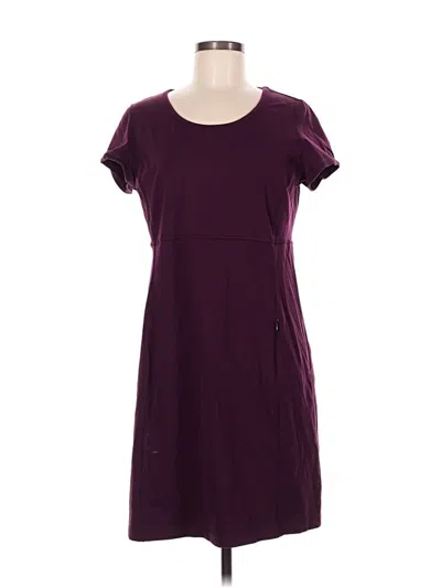 Pre-owned Duluth Trading Co. Casual Dress In Burgundy