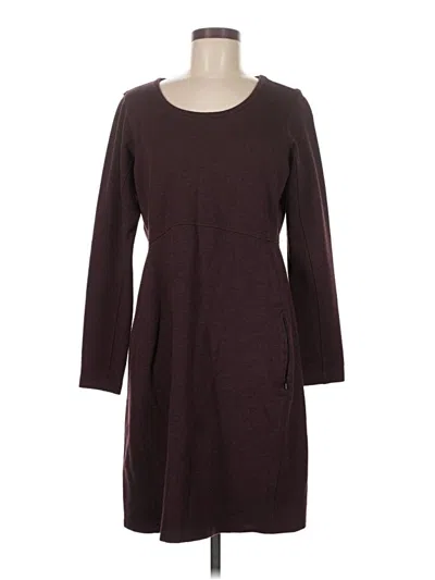 Pre-owned Duluth Trading Co. Casual Dress In Burgundy