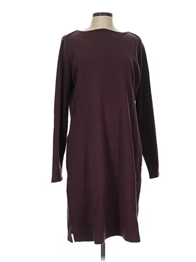 Pre-owned Duluth Trading Co. Casual Dress In Burgundy