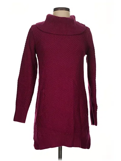 Pre-owned Duluth Trading Co. Casual Dress In Burgundy