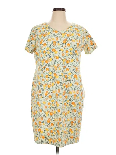 Pre-owned Duluth Trading Co. Casual Dress In Yellow