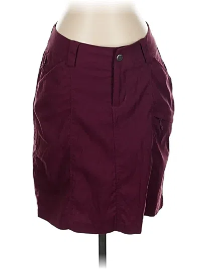 Pre-owned Duluth Trading Co. Casual Skirt In Burgundy