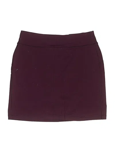 Pre-owned Duluth Trading Co. Casual Skirt In Burgundy