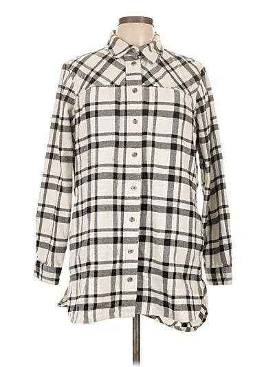 Pre-owned Duluth Trading Co. Fleece Jacket In White