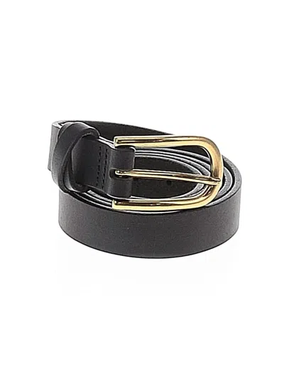 Pre-owned Duluth Trading Co. Leather Belt In Black