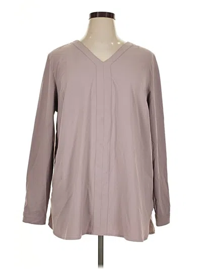 Pre-owned Duluth Trading Co. Long Sleeve Blouse In Gray