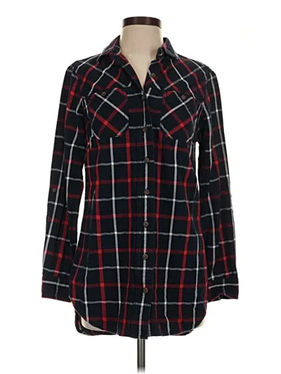 Pre-owned Duluth Trading Co. Long Sleeve Button Down Shirt In Black
