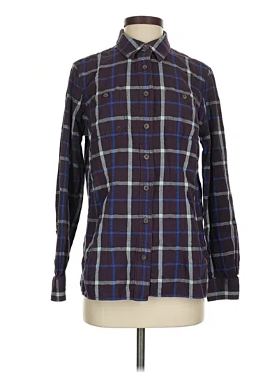 Pre-owned Duluth Trading Co. Long Sleeve Button Down Shirt In Blue