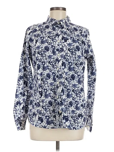 Pre-owned Duluth Trading Co. Long Sleeve Button Down Shirt In Blue