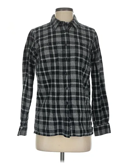 Pre-owned Duluth Trading Co. Long Sleeve Button Down Shirt In Gray