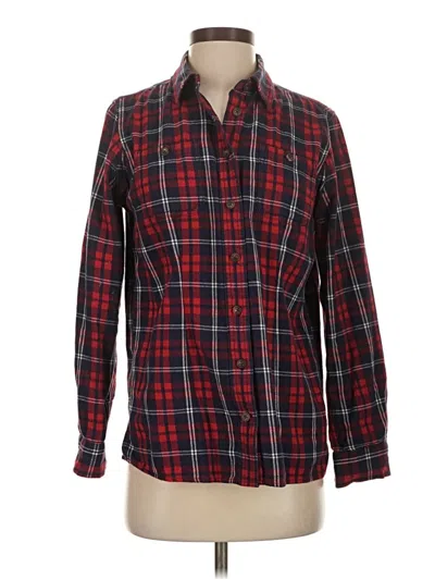 Pre-owned Duluth Trading Co. Long Sleeve Button Down Shirt In Red