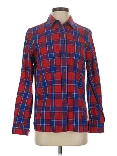 Pre-owned Duluth Trading Co. Long Sleeve Button Down Shirt In Red