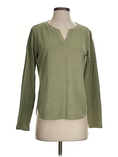 Pre-owned Duluth Trading Co. Long Sleeve Henley Shirt In Green
