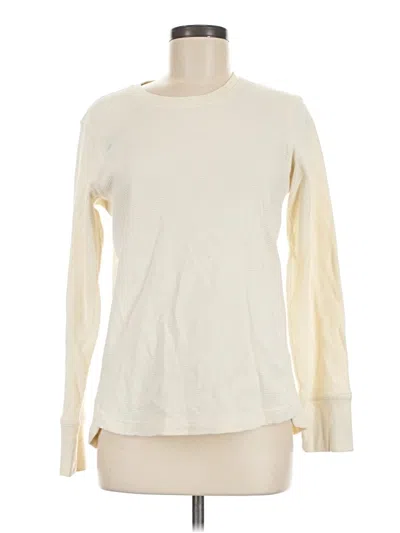Pre-owned Duluth Trading Co. Long Sleeve T-shirt In Ivory