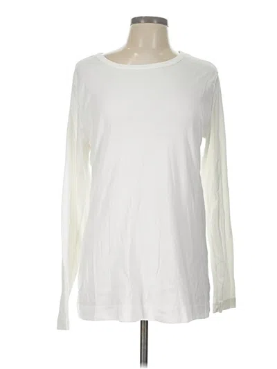 Pre-owned Duluth Trading Co. Long Sleeve T-shirt In White