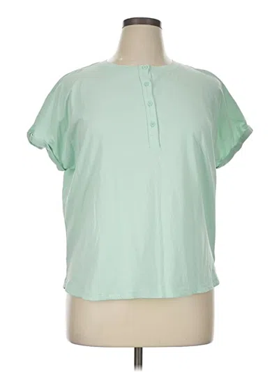 Pre-owned Duluth Trading Co. Short Sleeve Henley Shirt In Green