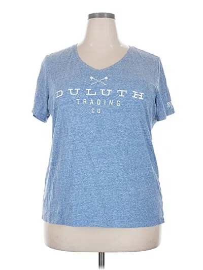 Pre-owned Duluth Trading Co. Short Sleeve T-shirt In Blue