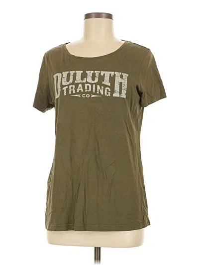 Pre-owned Duluth Trading Co. Short Sleeve T-shirt In Green