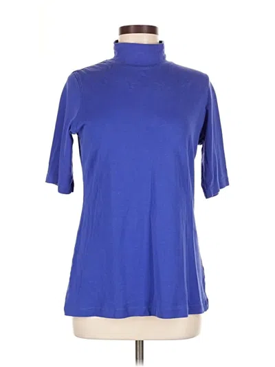 Pre-owned Duluth Trading Co. Short Sleeve Turtleneck In Blue