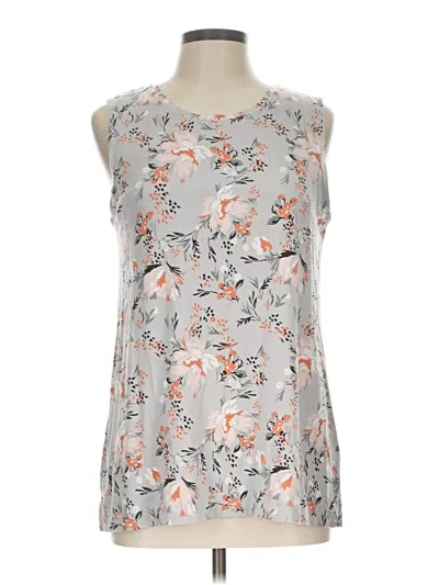 Pre-owned Duluth Trading Co. Sleeveless Blouse In Gray