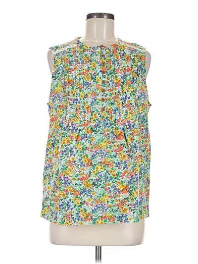 Pre-owned Duluth Trading Co. Sleeveless Blouse In Yellow