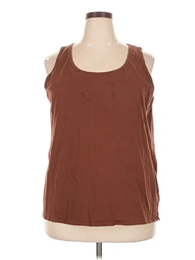 Pre-owned Duluth Trading Co. Sleeveless T-shirt In Brown
