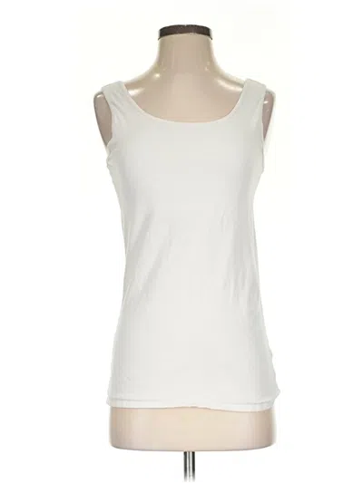 Pre-owned Duluth Trading Co. Sleeveless T-shirt In White