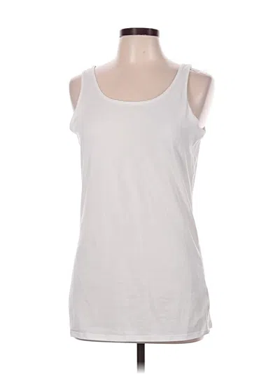 Pre-owned Duluth Trading Co. Sleeveless T-shirt In White