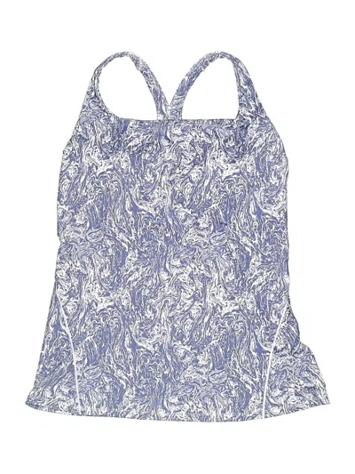 Duluth Trading Co. Swimsuit Top Blue Paisley Pattern Swimwear