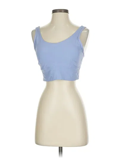 Pre-owned Duluth Trading Co. Tank Top Blue Strapless Neckline Tops