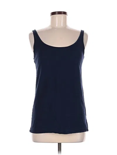 Pre-owned Duluth Trading Co. Tank Top Blue Strapless Neckline Tops