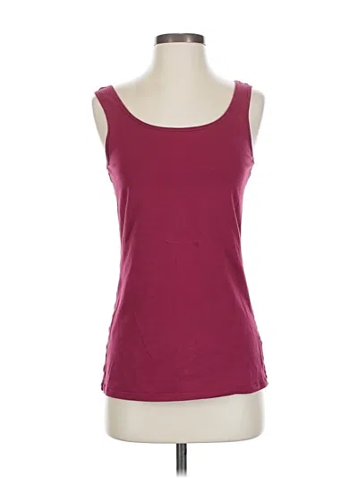 Pre-owned Duluth Trading Co. Tank Top Burgundy Strapless Neckline Tops