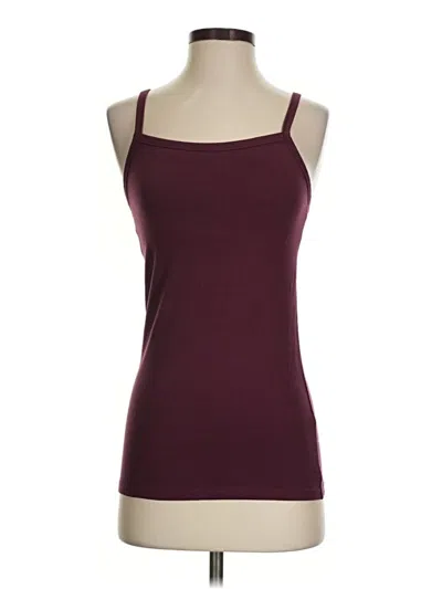 Pre-owned Duluth Trading Co. Tank Top Burgundy Strapless Neckline Tops