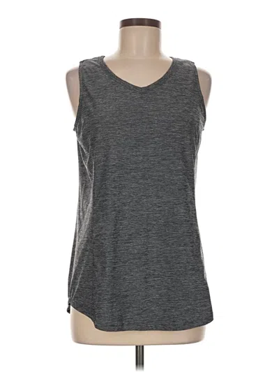 Pre-owned Duluth Trading Co. Tank Top Gray Strapless Neckline Tops