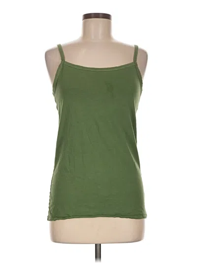 Pre-owned Duluth Trading Co. Tank Top Green Strapless Neckline Tops
