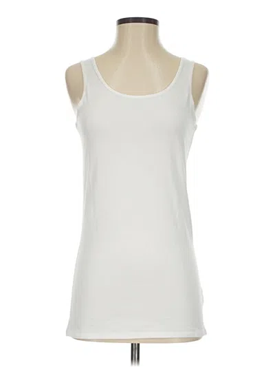 Pre-owned Duluth Trading Co. Tank Top Ivory Strapless Neckline Tops