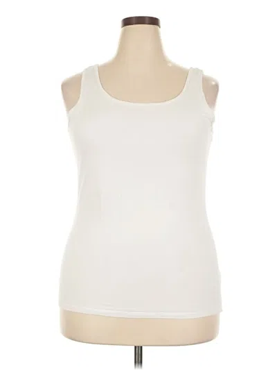 Pre-owned Duluth Trading Co. Tank Top Ivory Strapless Neckline Tops